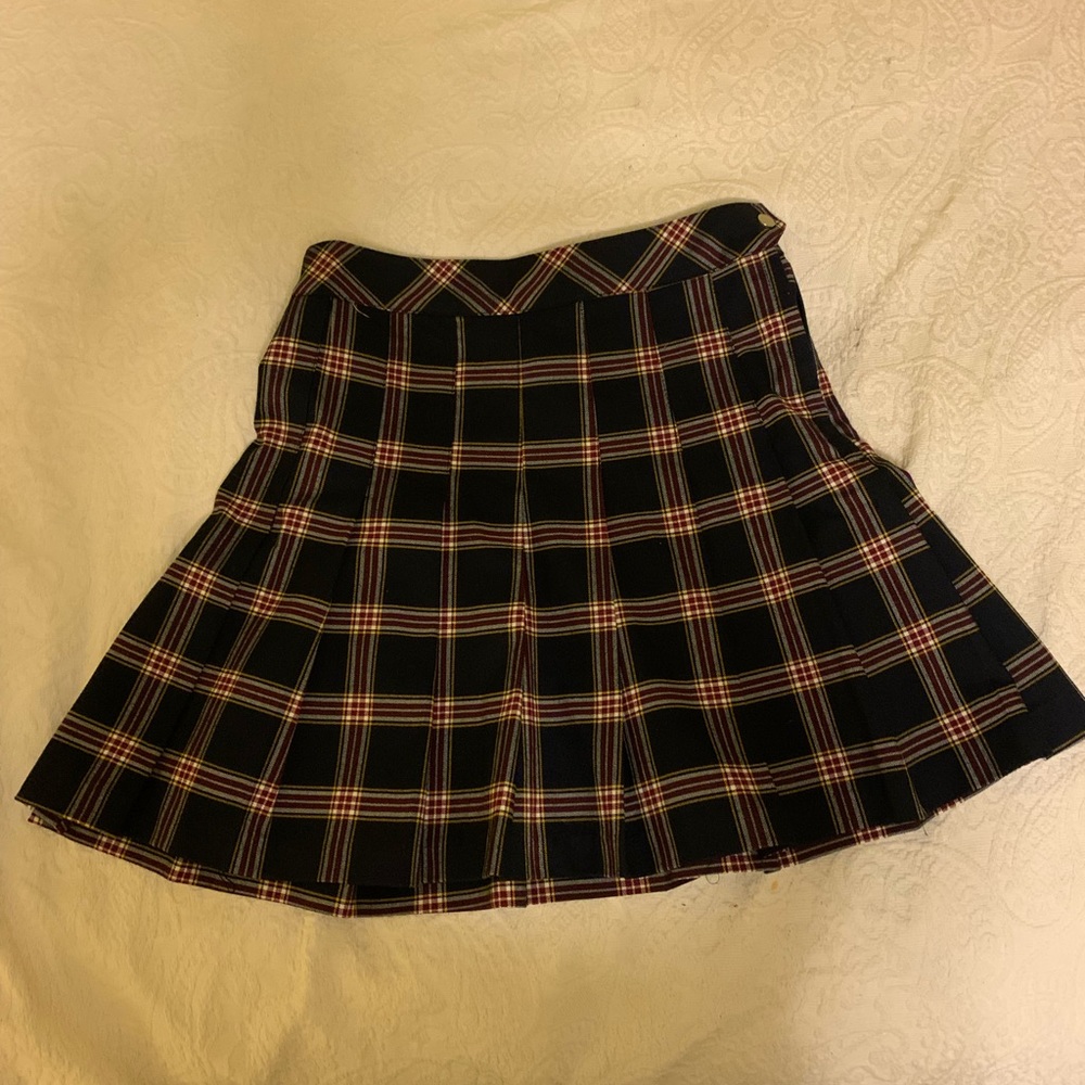 H&M High Waist Plaid Pleaded School Girl Skirt
